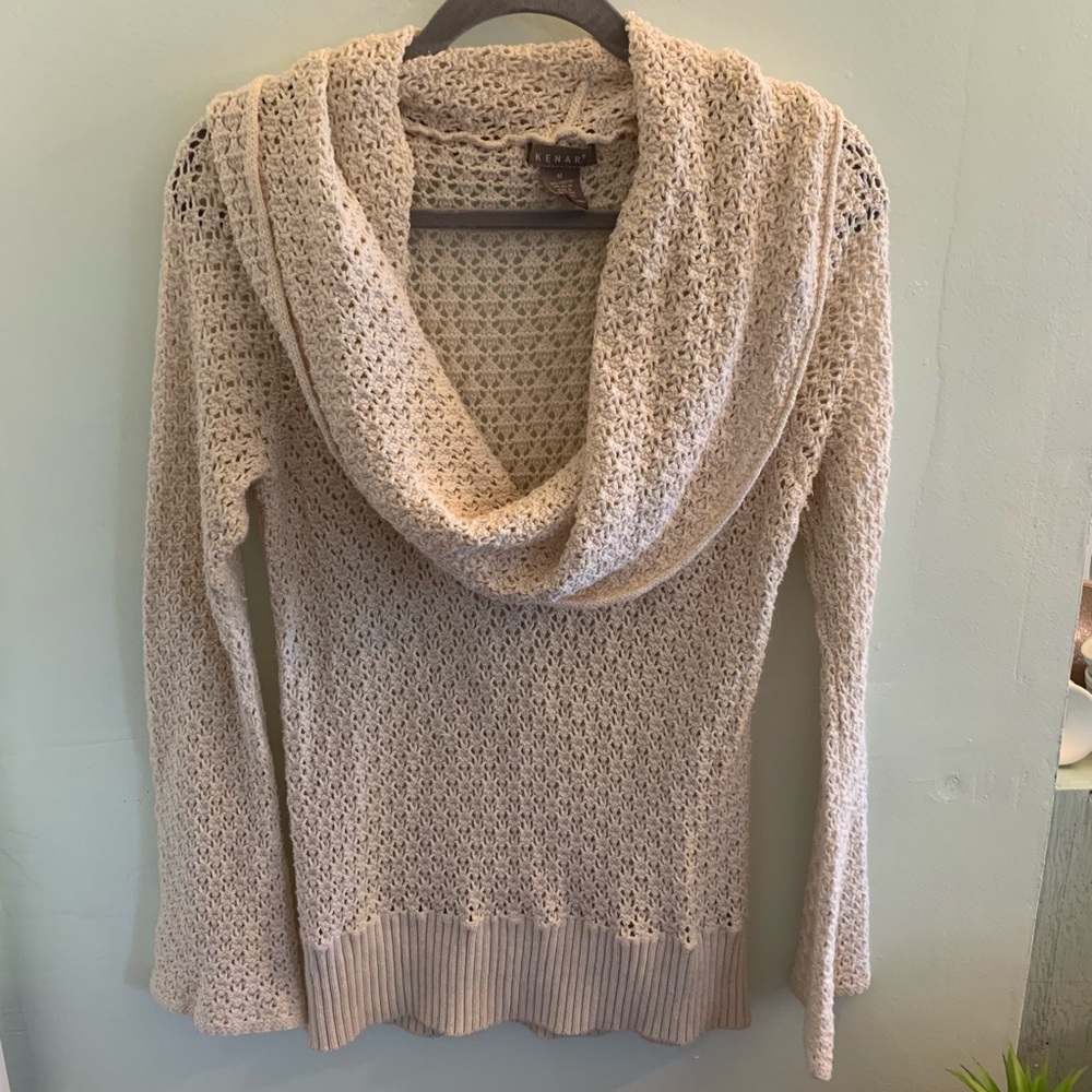 Cowl Neck Bell Sleeve Sweater